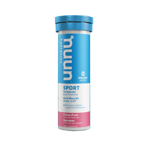 Nuun Hydration Sport Effervescent Tablets Citrus Fruit 10 Count