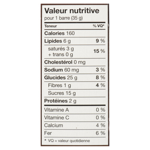 Leclerc Nut Free Granola Bar Made with Real Chocholcte Cookie