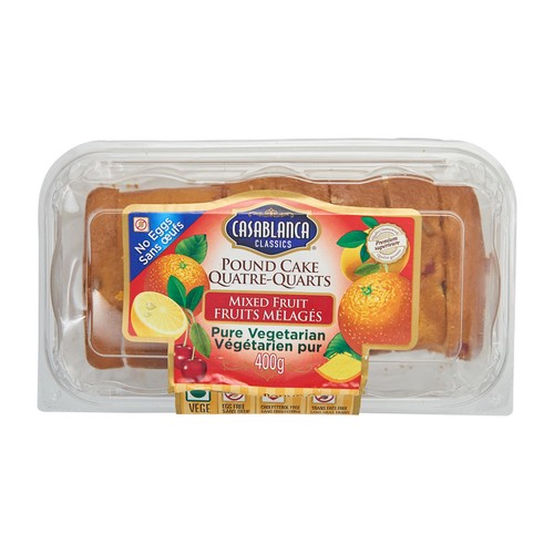 Casablanca Vegetarian Pound Cake Mixed Fruit 400 g