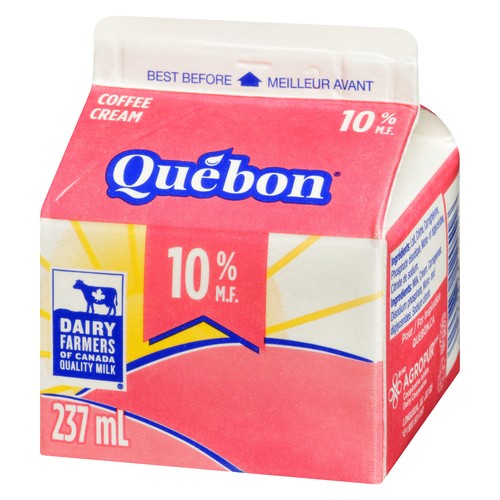 Quebon 10% Coffee Cream 237 ml
