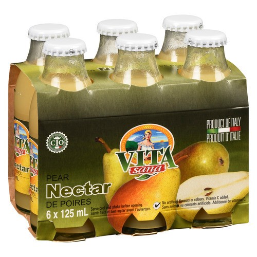 Vita Sana Juice Pear Nectar 6 x 125 ml (bottles)