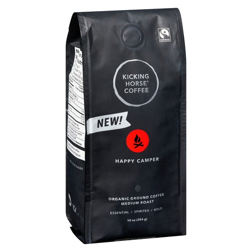 Kicking Horse Coffee Organic Ground Coffee Happy Camper Medium Roast 284 g