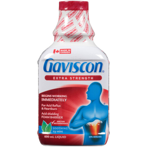 Gaviscon Liquid Antacids Icy Mint 600 ml