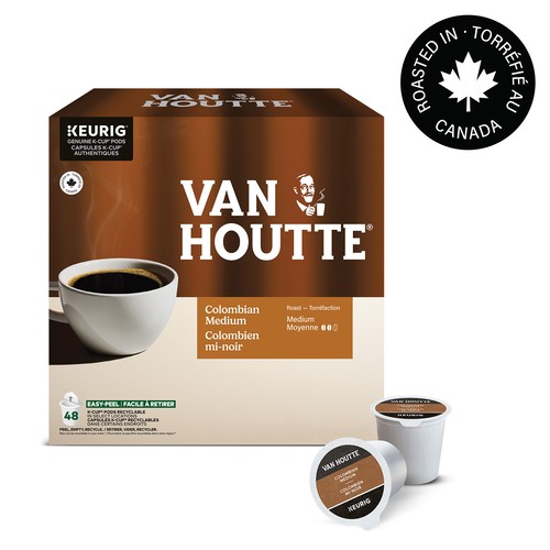 Van Houtte Coffee Pods Colombian Medium Roast 48 K-Cups 456 g 