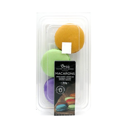 Ohh La La Gluten-Free Macaron Salted Pistacho Blackberry 54 g