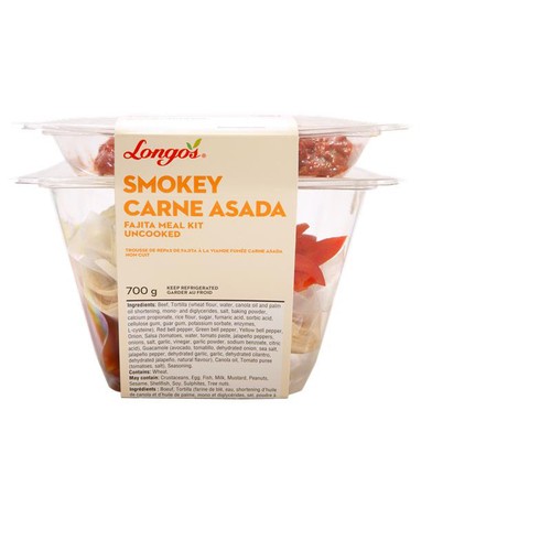 Longo's Fajita Kit Smokey Carne Asada Beef 700 g