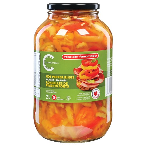 Compliments Pickled Hot Pepper Rings 2 L