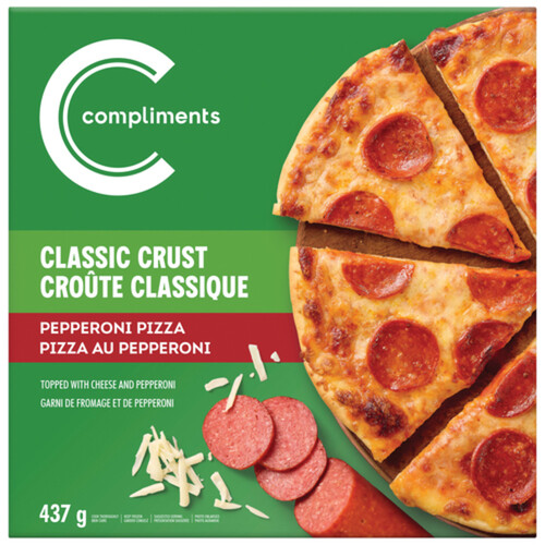 Compliments Frozen Pizza Classic Pepperoni 437 g