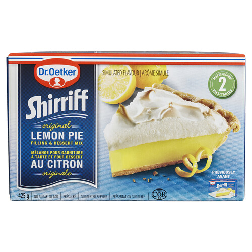 Dr. Oetker Shirriff Pie Filling & Dessert Mix Original Lemon 425 g