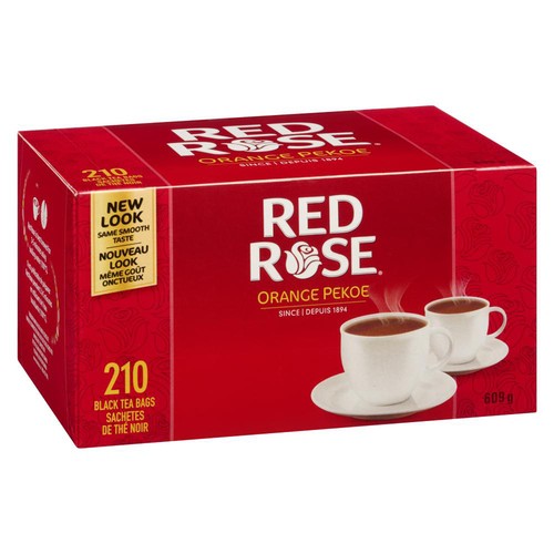 Red Rose Black Tea Orange Pekoe 210 Tea Bags 