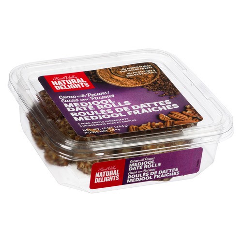 Bard Valley Natural Delights Medjool Date Rolls Cacao With Pecans 284 g 