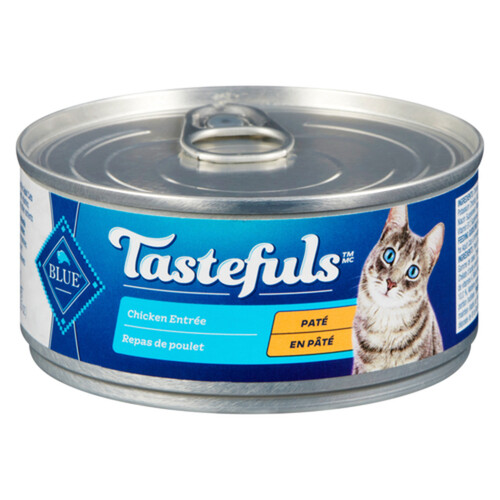 Blue Tastefuls Adult Cat Natural Wet Food Entrée Paté Chicken 5.5 oz 155 g