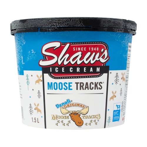 Shaw's Moose Tracks Ice Cream 1.5 L
