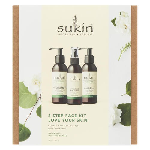 Sukin Moisturizer 3 Step Face Kit Love Your Skin 375 ml