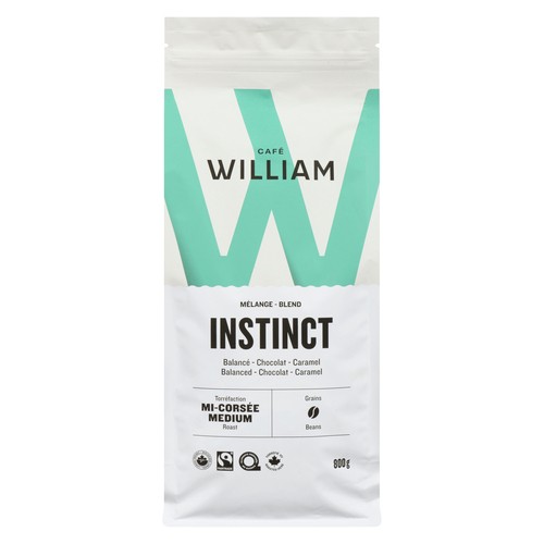 Café William Whole Bean Coffee Blend Instinct Medium Roast 800 g