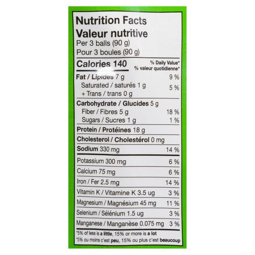 Sol Cuisine Plant Based Frozen Meatballs Zesty Italian 300 g
