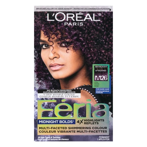 L'Oréal Hair Colour Féria Midnight Bolds M26 Cool Violet 1 Box