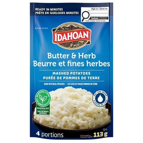 Idahoan Mashed Potatoes Butter & Herb 113 g
