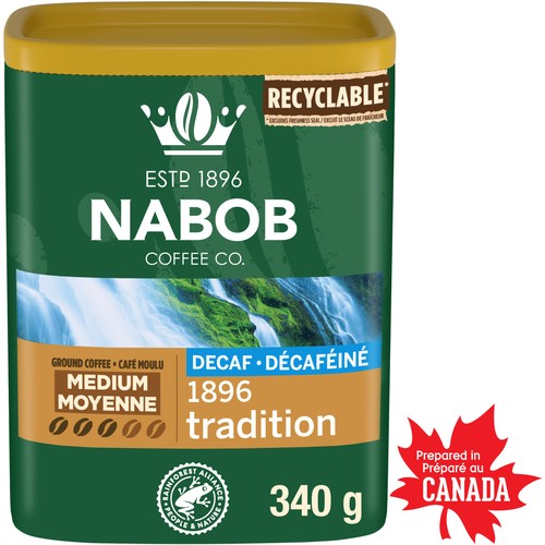 Nabob Ground Coffee Decaffeinated 1896 Tradition 340 g