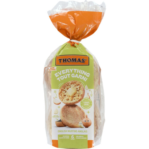 Thomas English Muffin Everything 6 Pack 342 g