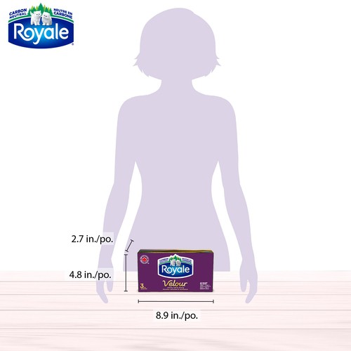 Royale Velour Facial Tissue 1 Flat Box x 82 Sheets
