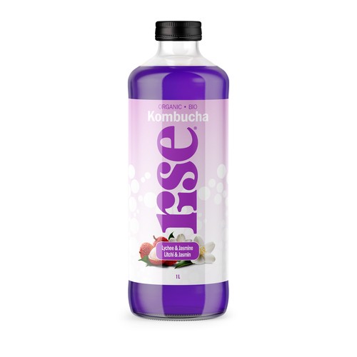 Rise Organic Kombucha Tea Lychee & Jasmine 1 L (bottle)