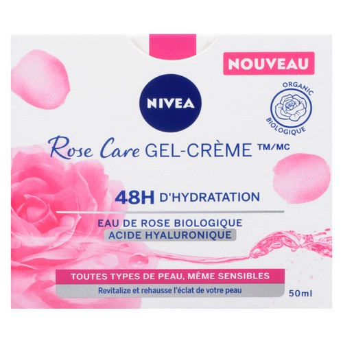 Nivea Rose Care Gel Cream All Skin Types, Even Sensitive 50 ml