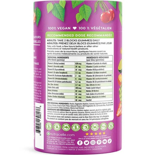 Nutramin Adult Multivitamins Vegan Gummies 90 Count