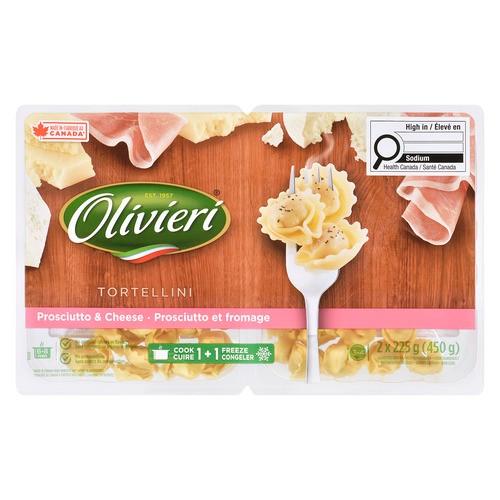 Olivieri Tortellini Prosciutto & Cheese (Twin) 450 g