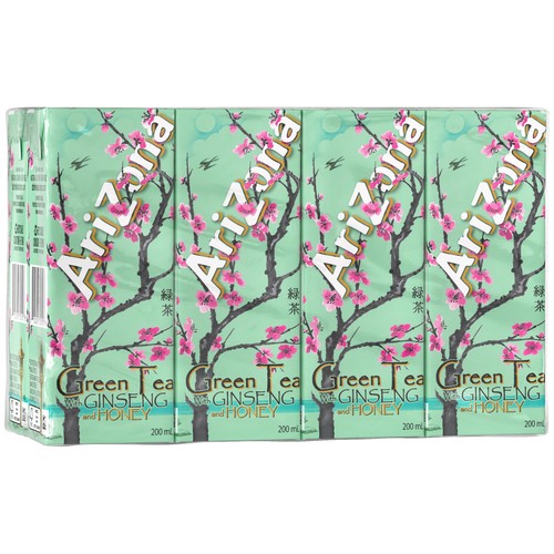 Arizona Premium Brewed Green Tea Ginseng and Honey 8 x 200 ml