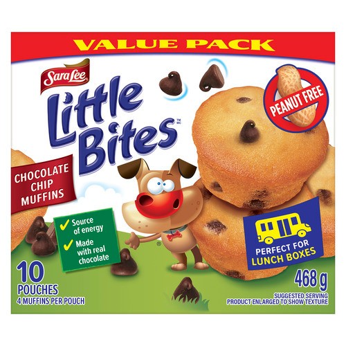 Sara Lee Little Bites Peanut-Free Muffins Chocolate Chip 468 g