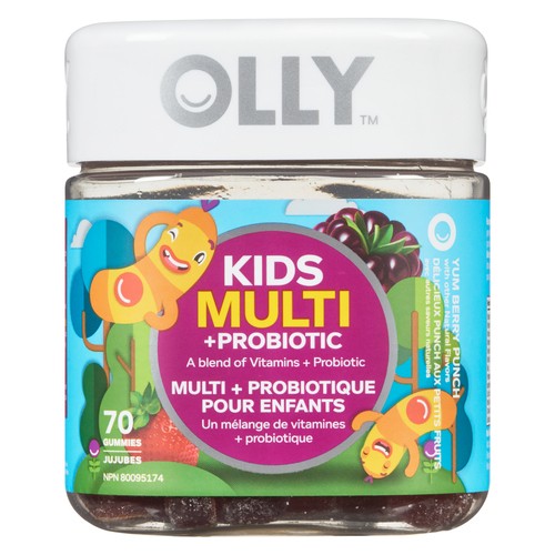 OLLY Kids Multi Probiotic Vitamin Gummies 70 Count