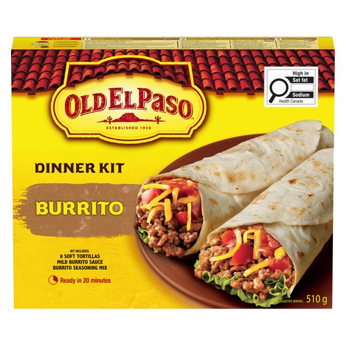 Old El Paso Dinner Kit Burrito 510 g