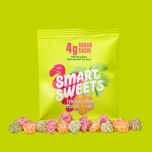SmartSweets Candy Tropical Sours 50 g