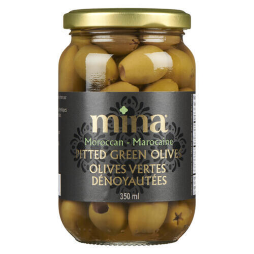 Mina Olives Green Pitted 350 ml