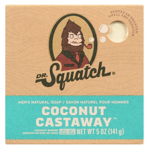 Dr. Squatch Men's Natural Bar Soap Coconut Castaway 141 g