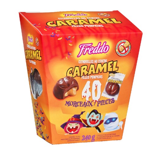 Freddo Peanut-Free Chocolate Caramel Pumpkins 40 Piece 240 g