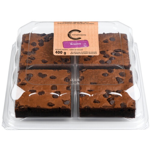 Compliments Brownie Dessert Squares 400 g  (frozen)