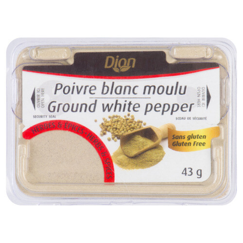 Les Aliments G. Dion Foods White Ground Pepper 43 g 