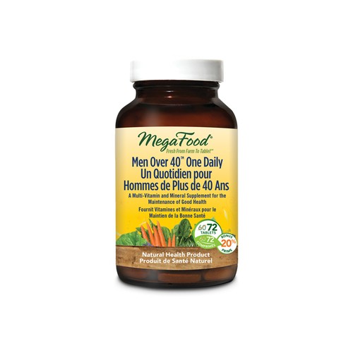 MegaFood Gluten-Free Multivitamin Men Over 40 One Daily Tablets 72 Count