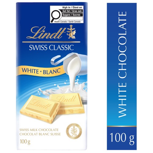 Lindt Swiss Classic White Chocolate Bar 100 g