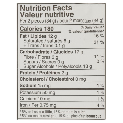 Russell Stover Chocolate No Sugar Added Pecan Delight 68 g