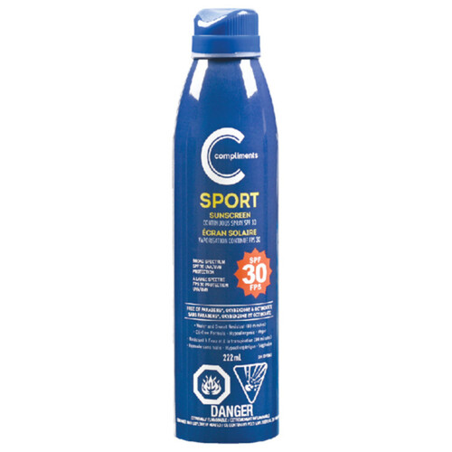 Compliments Sport Sunscreen SPF 30 222 ml