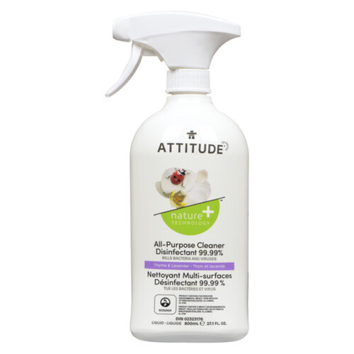 Attitude Nature+ all purpose disinfectant thyme & lavender Cleaner 800 ML