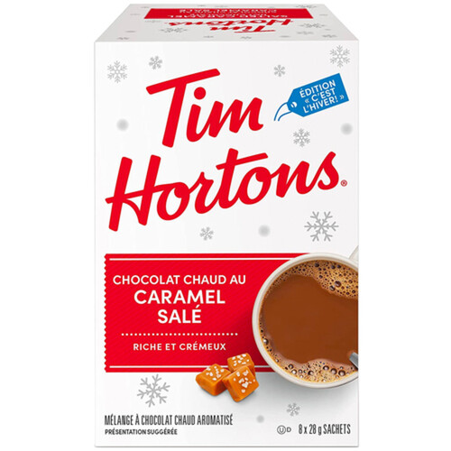 Tim Hortons Salted Caramel Hot Chocolate Packet 8 EA