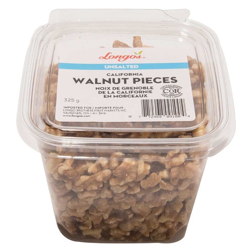 Longo's Walnut Pieces Unsalted 325 g
