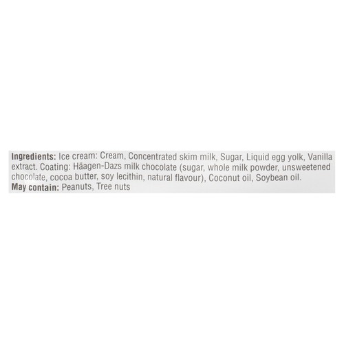 Häagen-Dazs Ice Cream Bar Vanilla Milk 88 ml