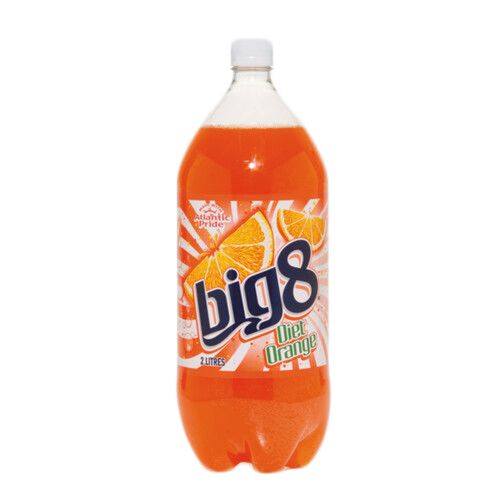 Big 8 Diet Soft Drink Orange 2 L (bottle)