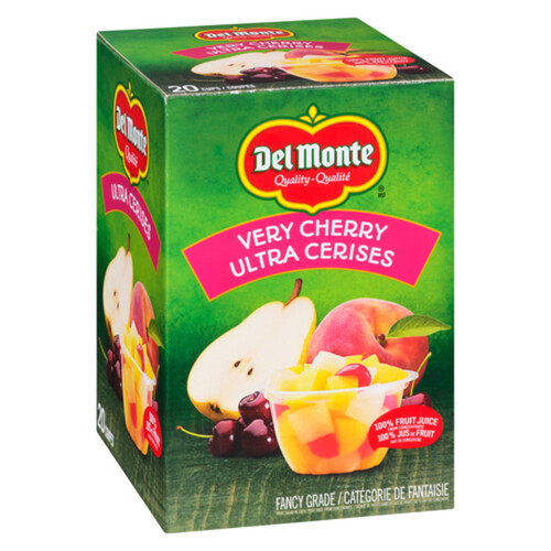 Del Monte Fruit Cups In Fruit Syrup Very Cherry 20 x 112.5 ml