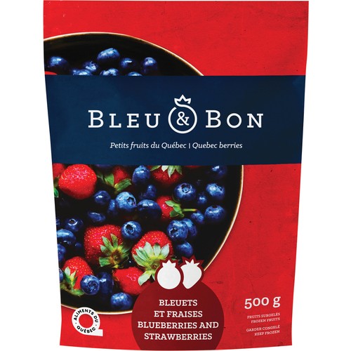 Bleu & Bon Frozen Fruit Mix Strawberries And Blueberries 500 g